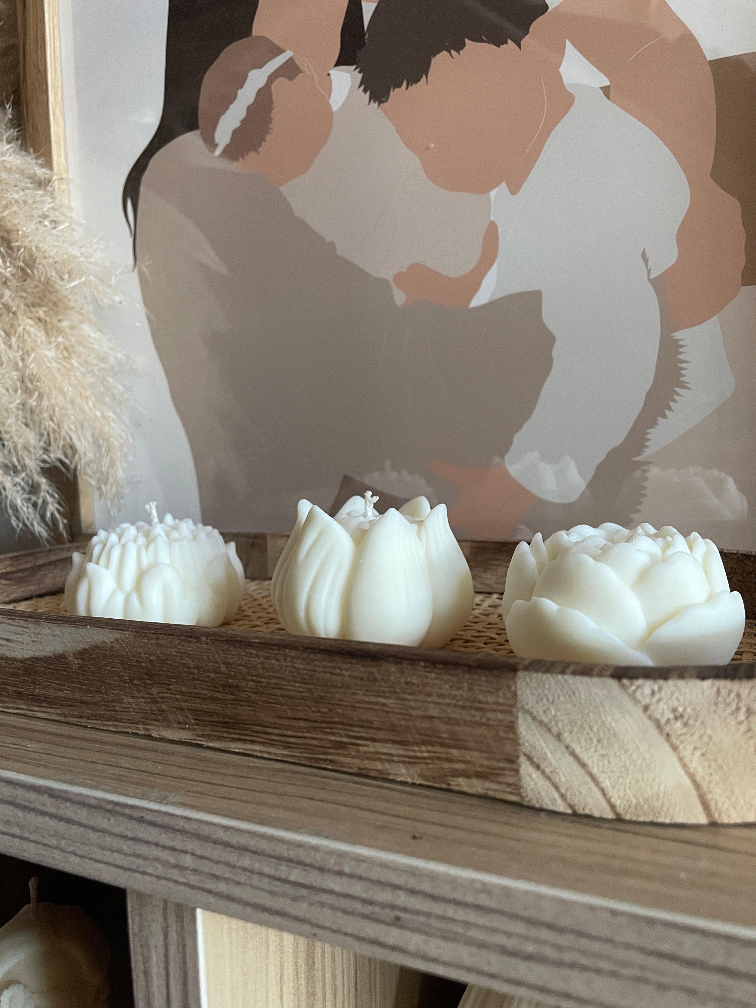 Bougie COFFRET FLEURS