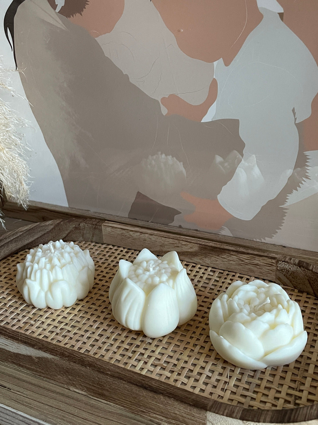 Bougie COFFRET FLEURS