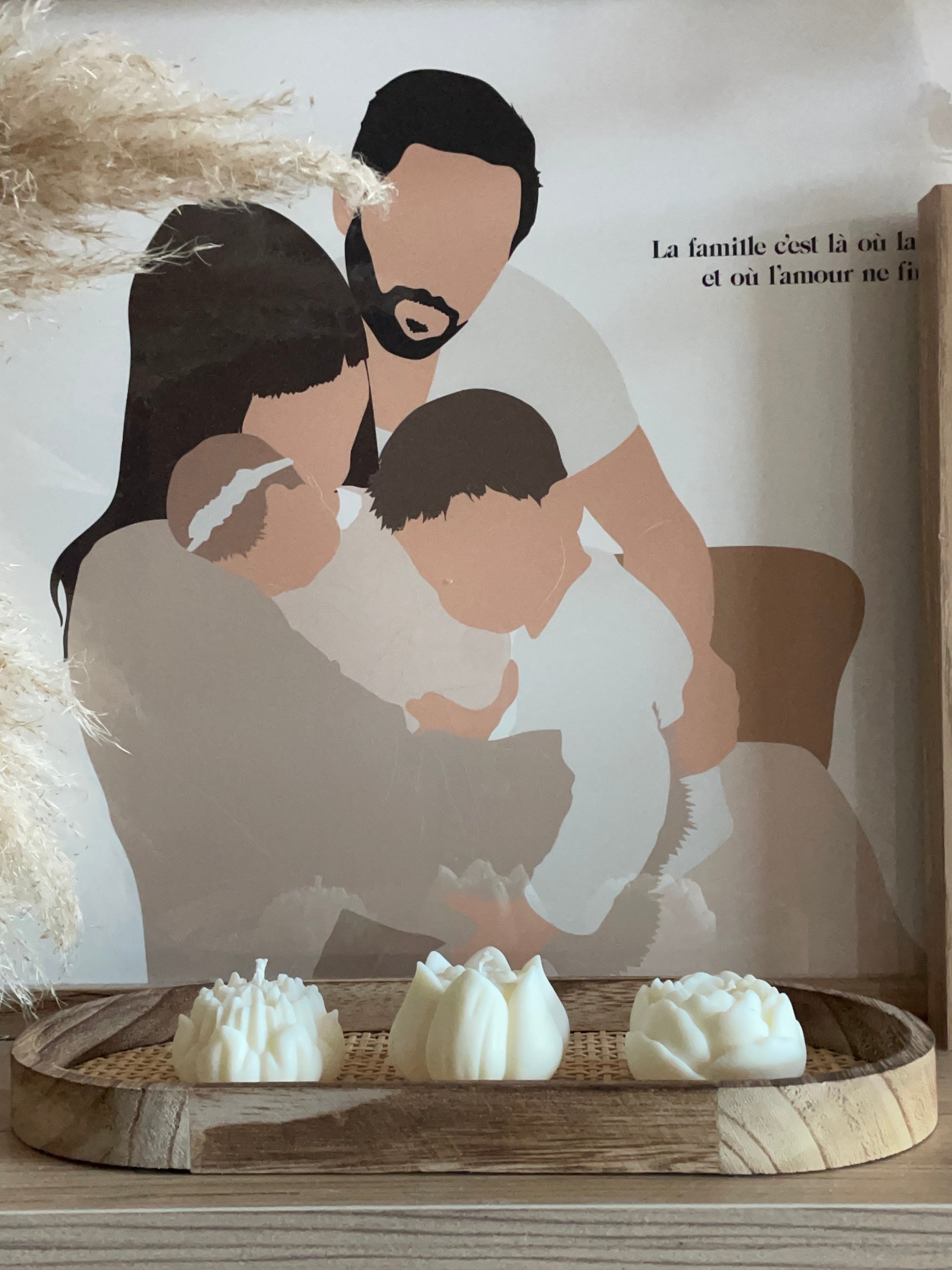 Bougie COFFRET FLEURS